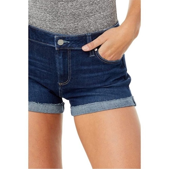 Paige Jimmy Jimmy Shorts Dark Blue Size 27 - Picture 2 of 10